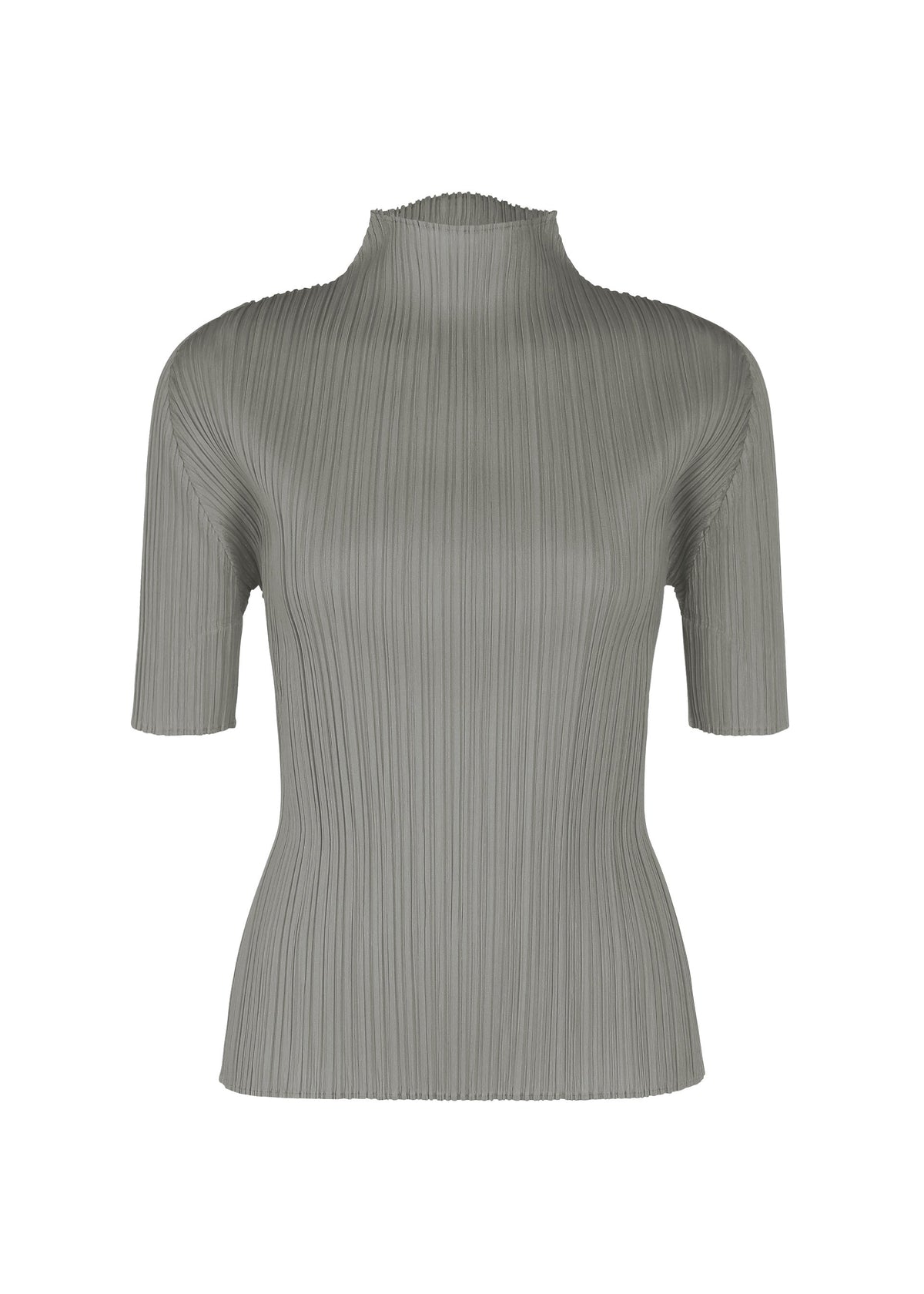 A product shot of the PLEATS PLEASE ISSEY MIYAKE LUCID PLEATS top in grey (12).