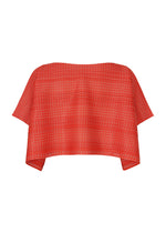 A detail shot of the PLEATS PLEASE ISSEY MIYAKE COTTON SKIP top.