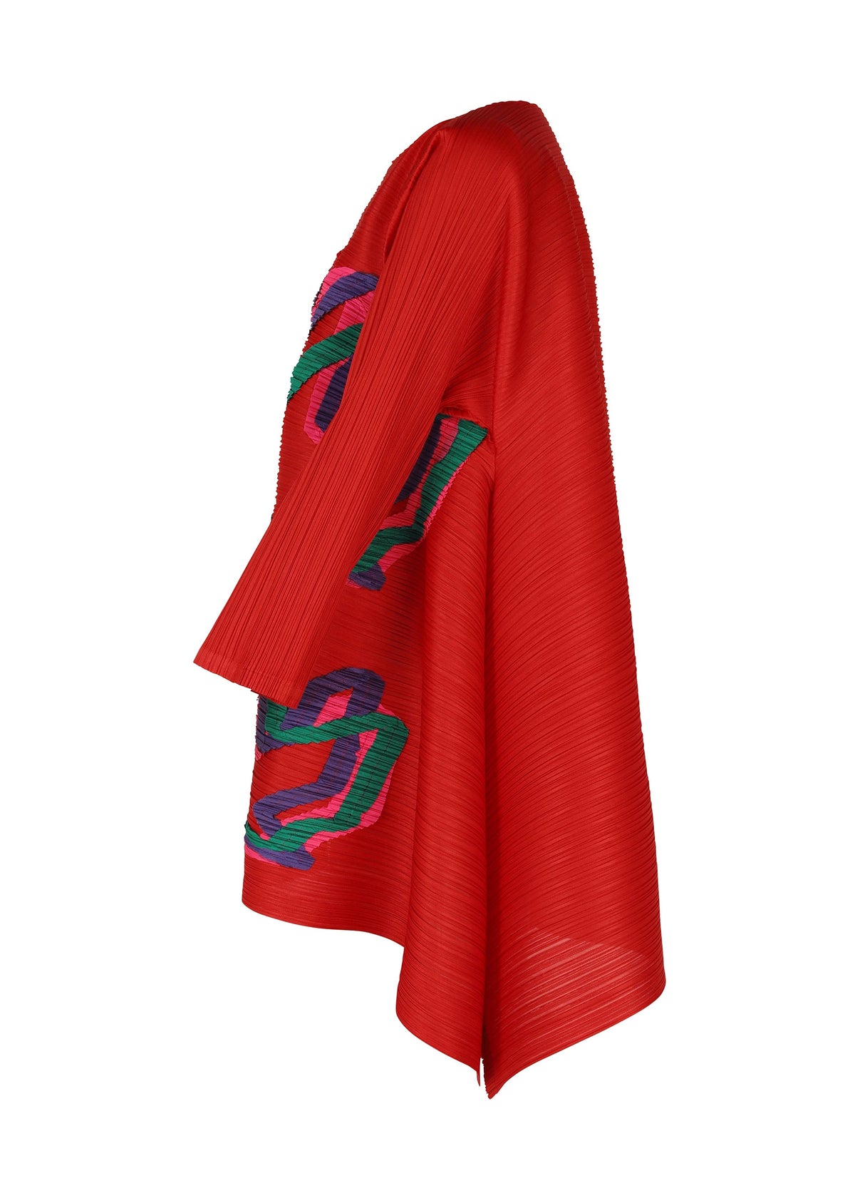 A detail shot of the PLEATS PLEASE ISSEY MIYAKE MIX top.