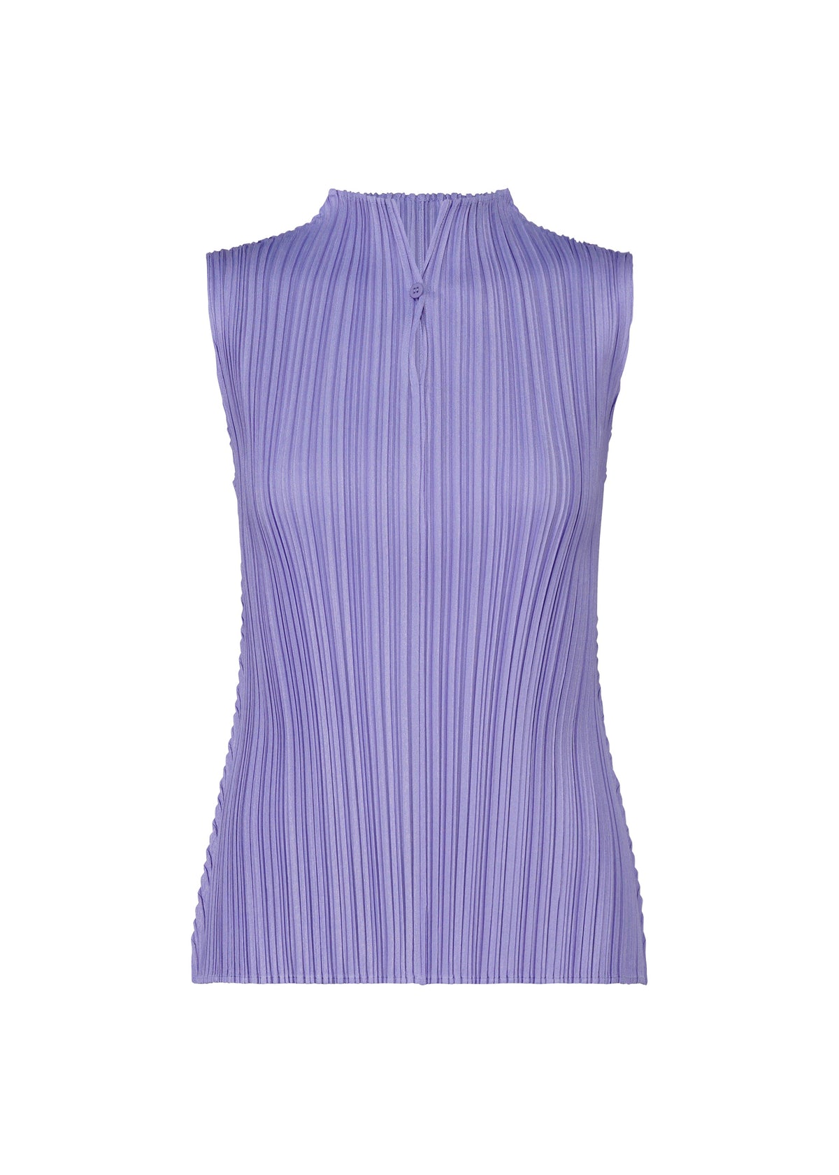 A product shot of the PLEATS PLEASE ISSEY MIYAKE MELLOW PLEATS top in saxe blue (71).