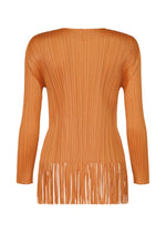A detail shot of the PLEATS PLEASE ISSEY MIYAKE WAVE top.