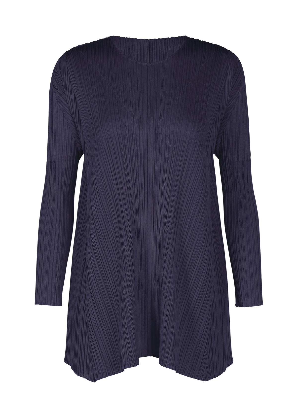 A product shot of the PLEATS PLEASE ISSEY MIYAKE EFFICIENT SQUARE 2 clothing in dark navy (78).