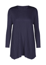 A product shot of the PLEATS PLEASE ISSEY MIYAKE EFFICIENT SQUARE 2 clothing in dark navy (78).