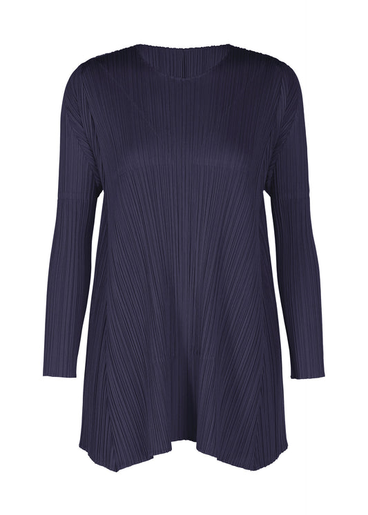 A product shot of the PLEATS PLEASE ISSEY MIYAKE EFFICIENT SQUARE 2 clothing in dark navy (78).