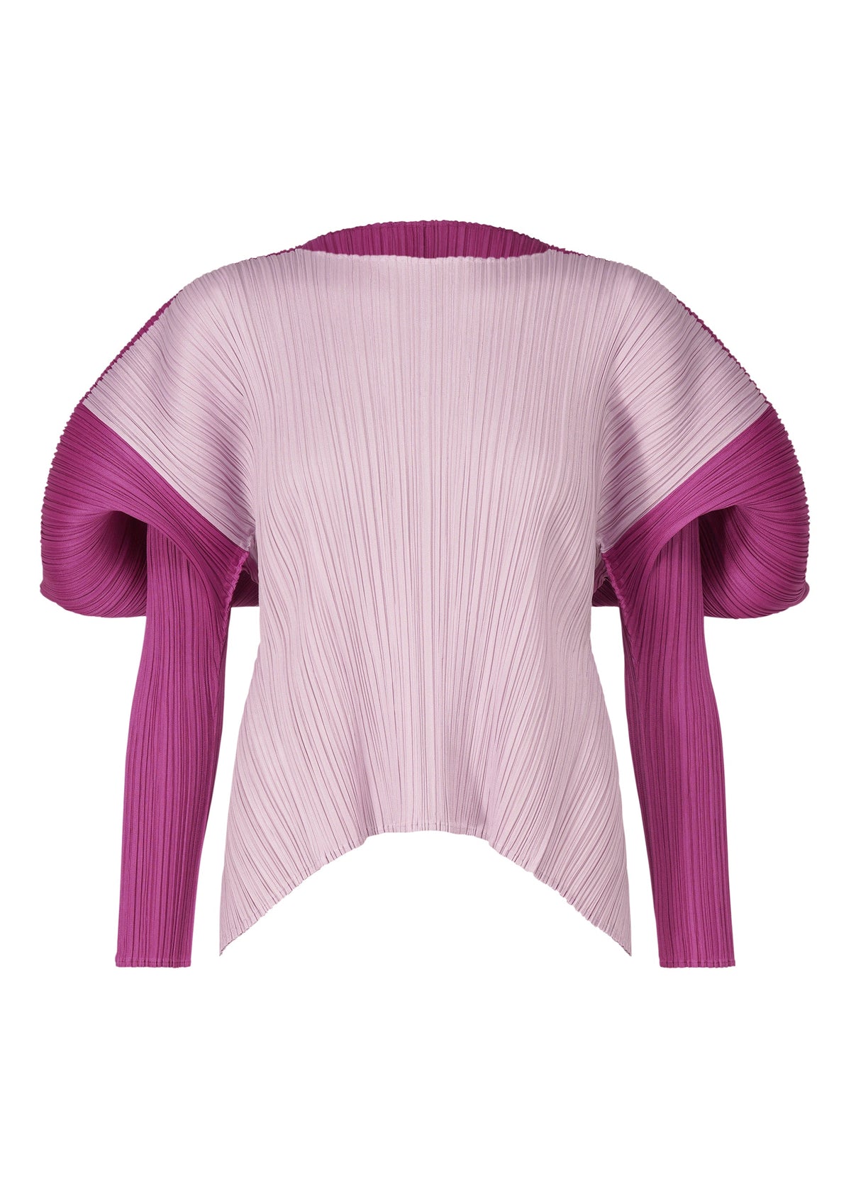 A product shot of the PLEATS PLEASE ISSEY MIYAKE SQUARE top in light pink (20).