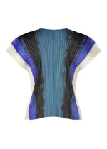 A detail shot of the PLEATS PLEASE ISSEY MIYAKE JUMP top.