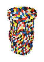 A detail shot of the PLEATS PLEASE ISSEY MIYAKE DANCING SQUARE top.