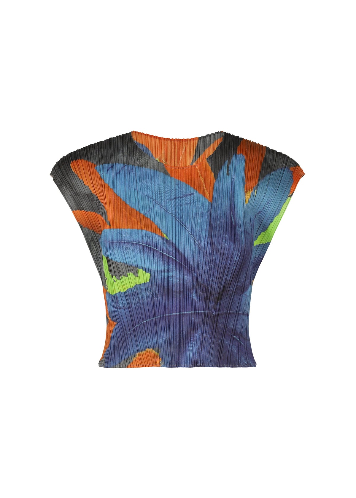 A product shot of the PLEATS PLEASE ISSEY MIYAKE CARNIVAL top in grey (12).