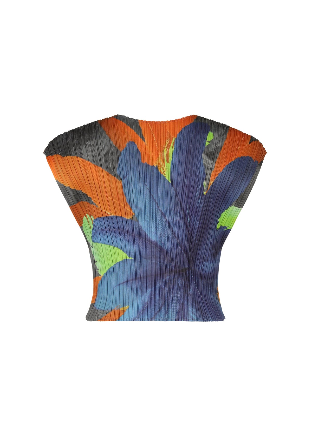 A detail shot of the PLEATS PLEASE ISSEY MIYAKE CARNIVAL top.