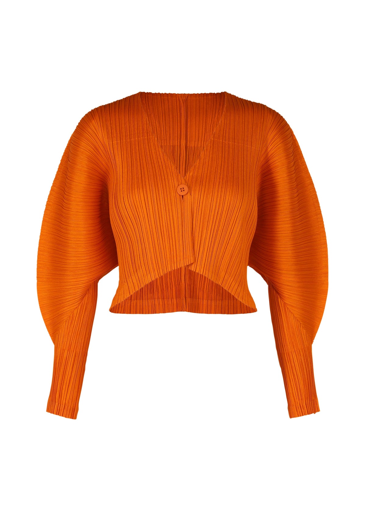 A product shot of the PLEATS PLEASE ISSEY MIYAKE MONTHLY COLORS DECEMBER clothing in orange (32).