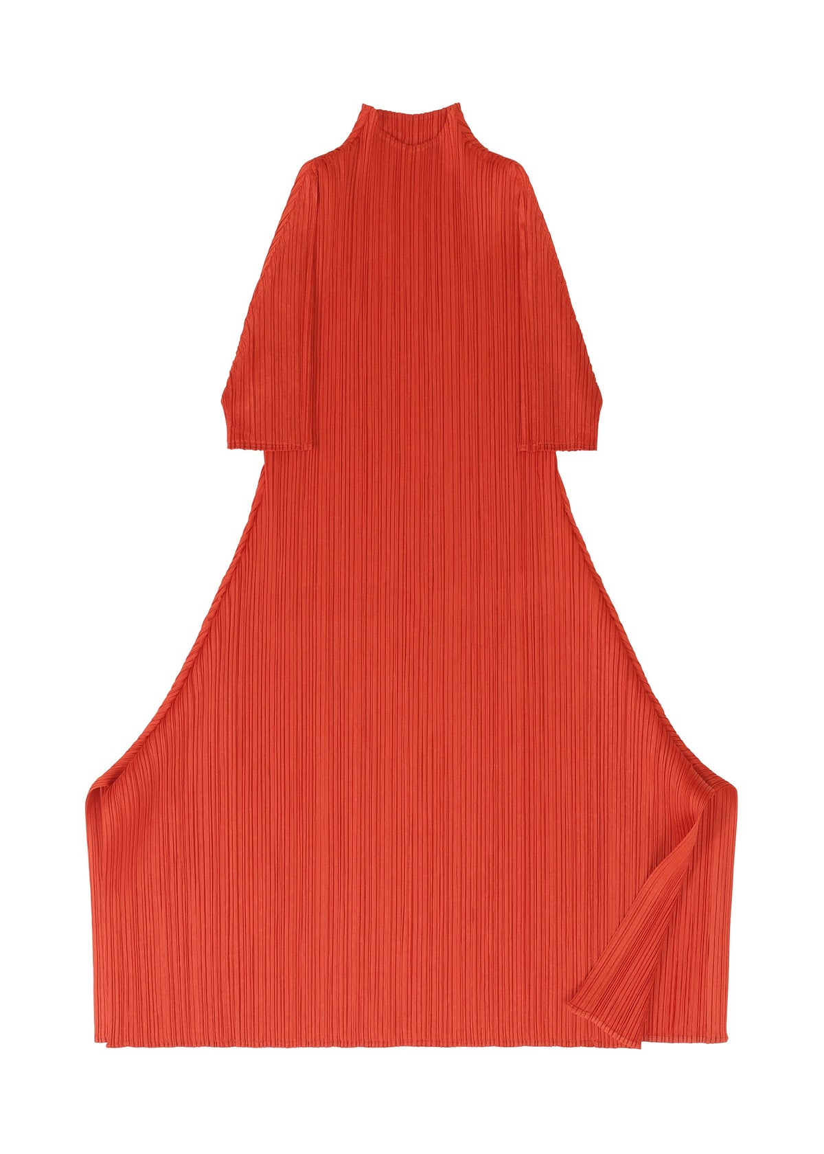 A detail shot of the PLEATS PLEASE ISSEY MIYAKE MONTHLY COLORS JULY tunic.