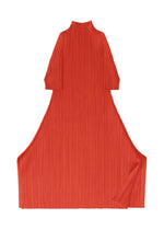 A detail shot of the PLEATS PLEASE ISSEY MIYAKE MONTHLY COLORS JULY tunic.