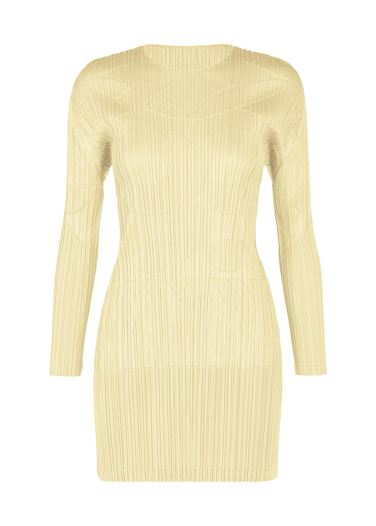 A product shot of the PLEATS PLEASE ISSEY MIYAKE TUNE clothing in ivory (03).