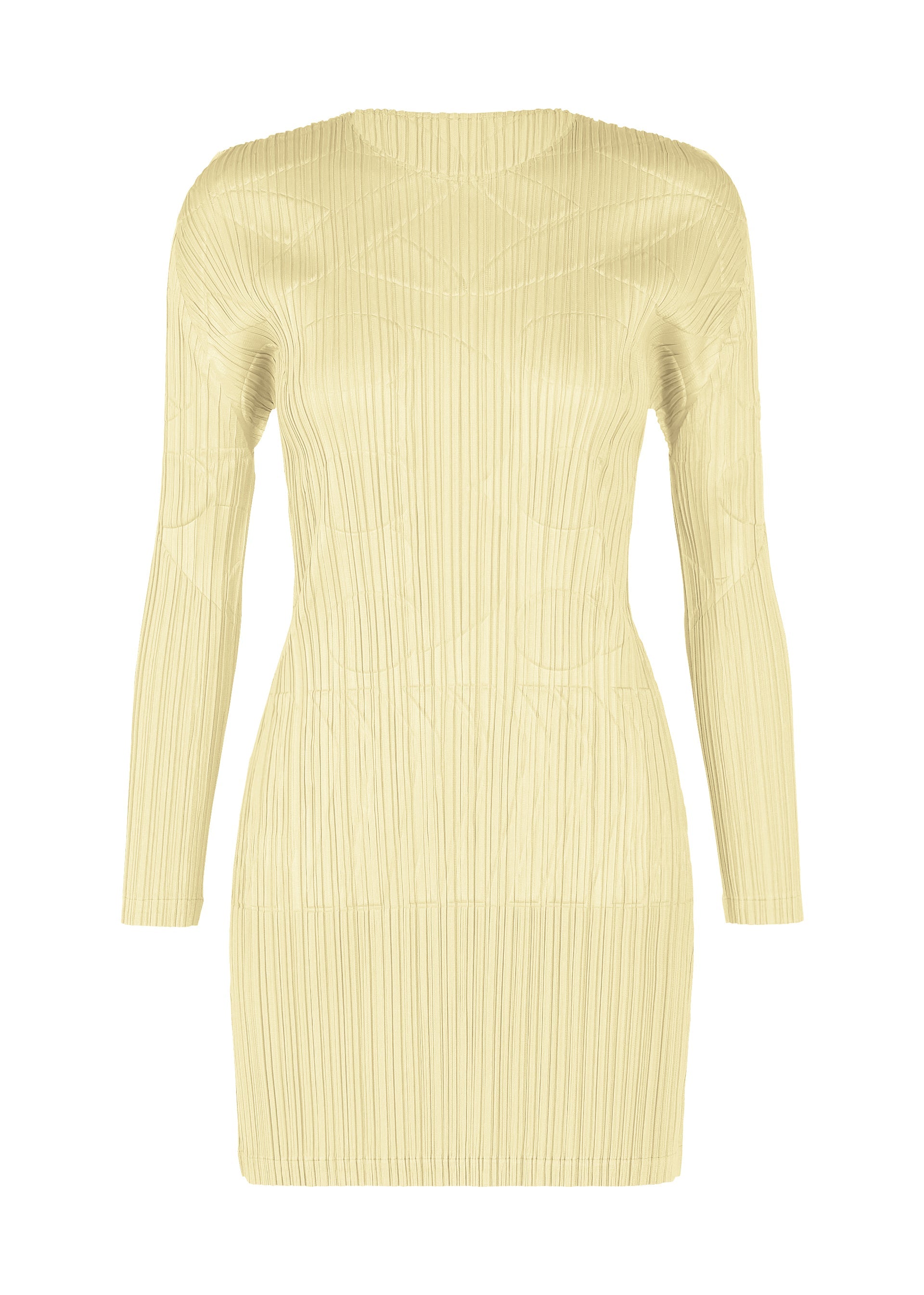 A product shot of the PLEATS PLEASE ISSEY MIYAKE TUNE clothing in ivory (03).