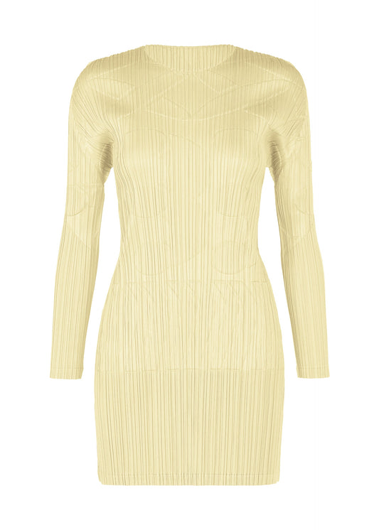 A product shot of the PLEATS PLEASE ISSEY MIYAKE TUNE clothing in ivory (03).