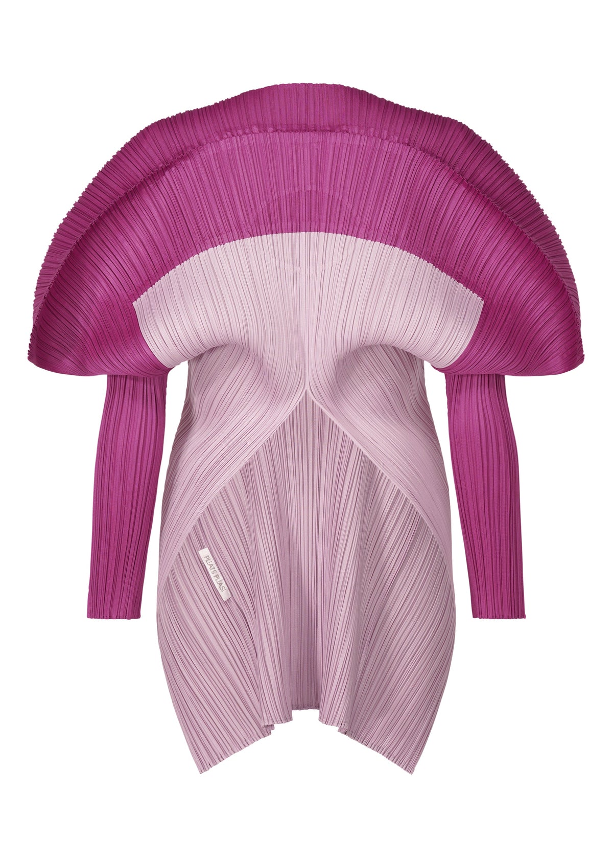 A detail shot of the PLEATS PLEASE ISSEY MIYAKE SQUARE tunic.