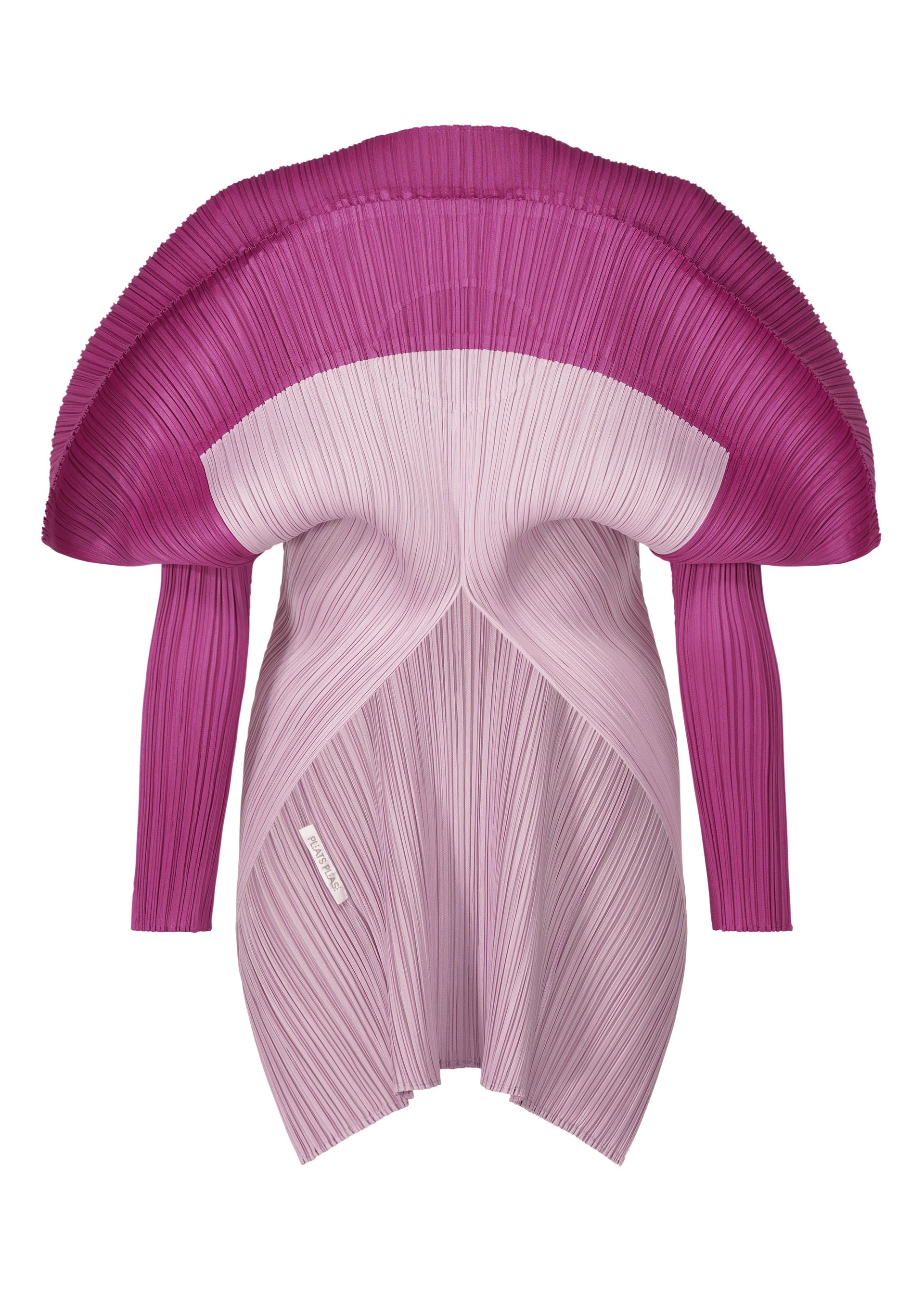 A detail shot of the PLEATS PLEASE ISSEY MIYAKE SQUARE tunic.