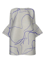 A product shot of the PLEATS PLEASE ISSEY MIYAKE PAUSE tunic in grey (12).