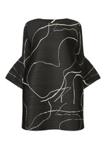 A product shot of the PLEATS PLEASE ISSEY MIYAKE PAUSE tunic in black (15).