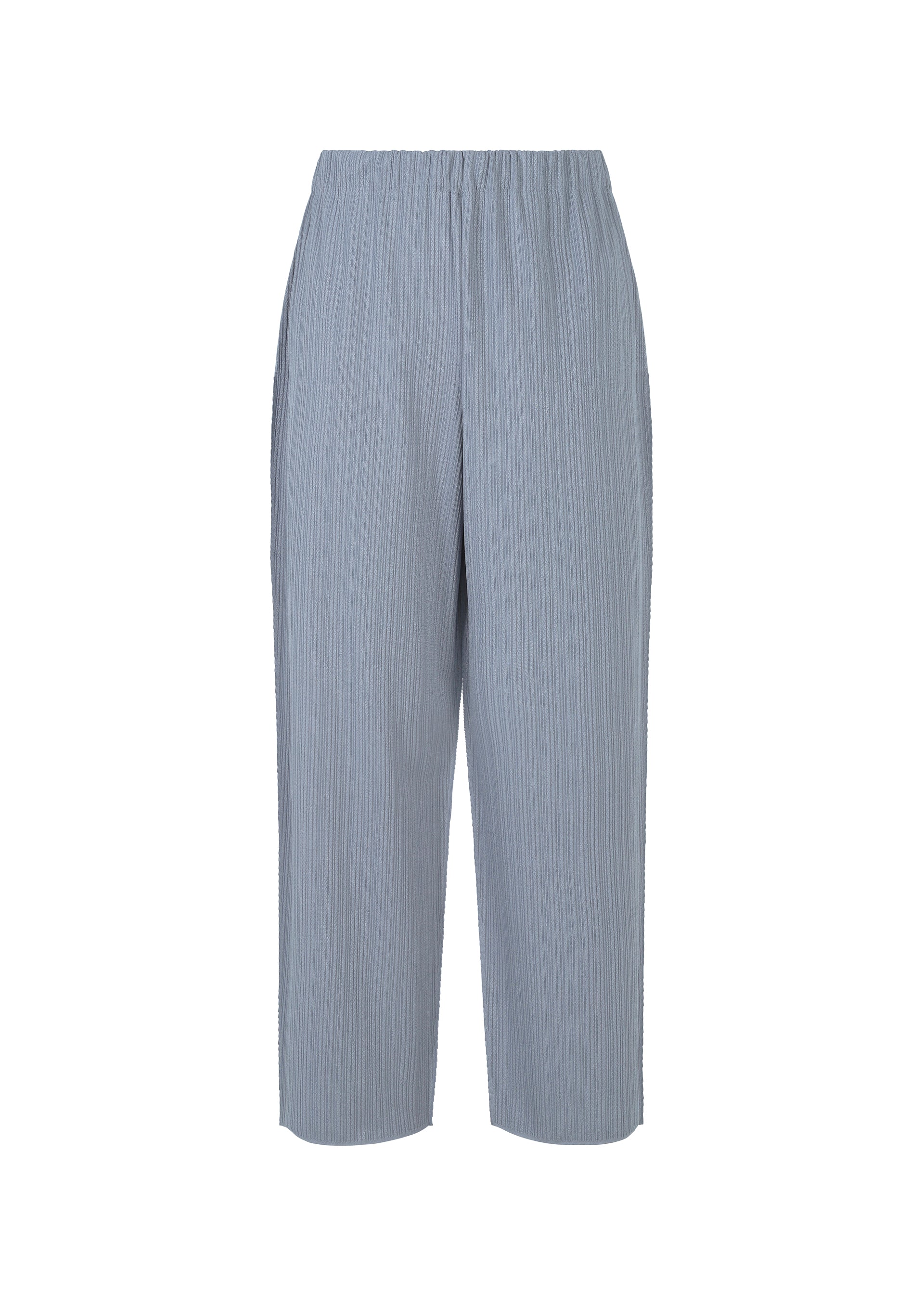 A product shot of the PLEATS PLEASE ISSEY MIYAKE A POC SHELL clothing in steel blue (74).