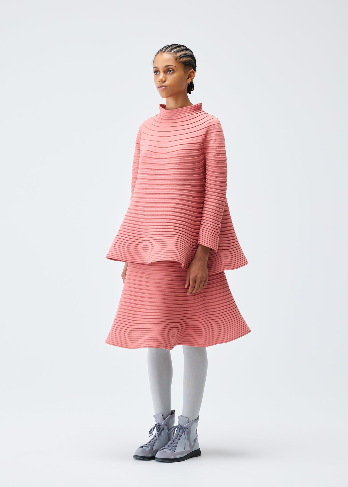 BOUNCE KNIT Skirt Coral Pink