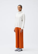 A model wears the PLEATS PLEASE ISSEY MIYAKE A POC SHELL clothing.
