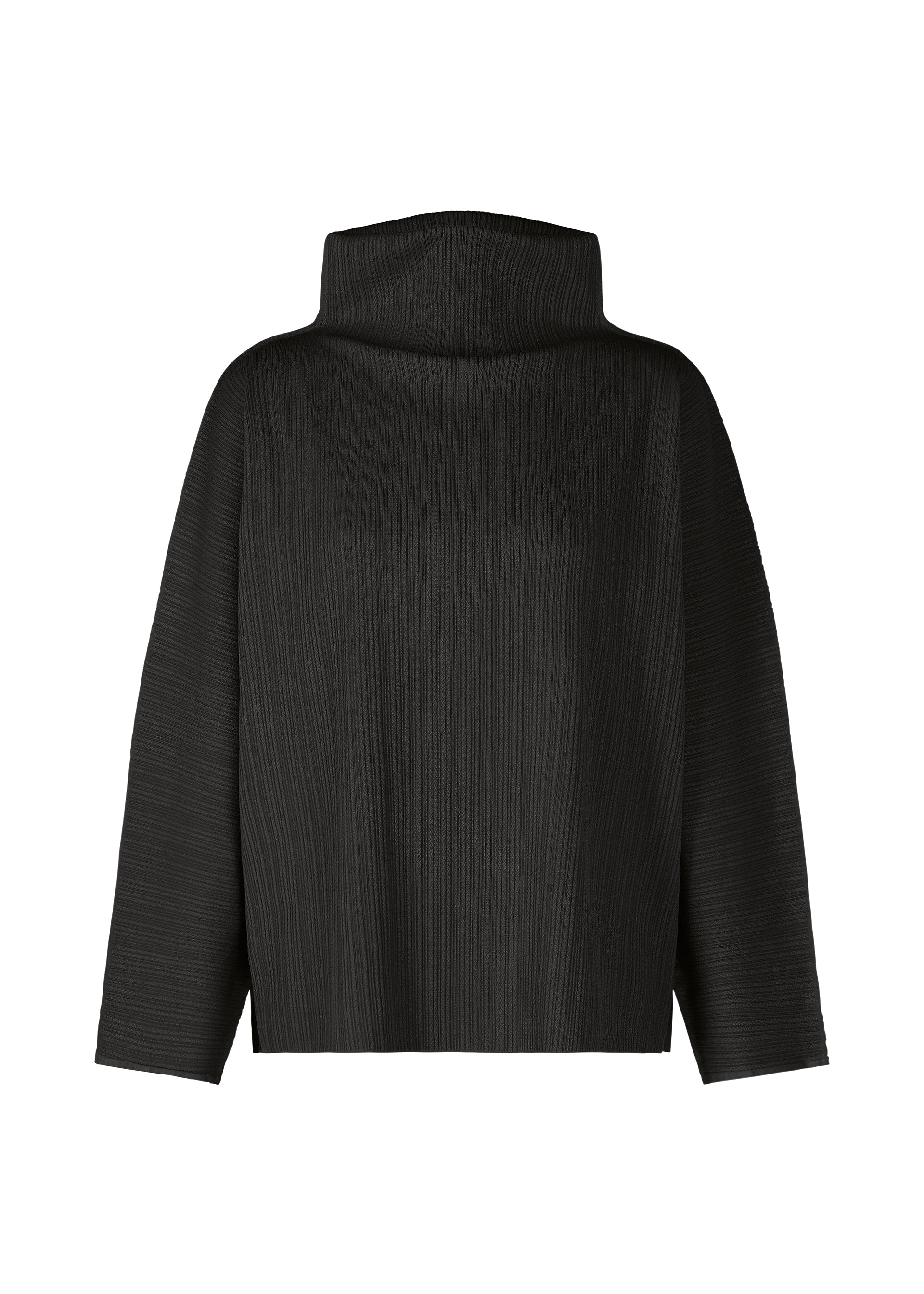 A product shot of the PLEATS PLEASE ISSEY MIYAKE A POC SHELL clothing in black (15).
