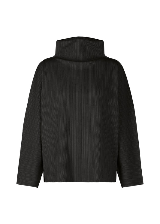 A product shot of the PLEATS PLEASE ISSEY MIYAKE A POC SHELL clothing in black (15).