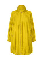PADDED PLEATS COAT Coat Mustard