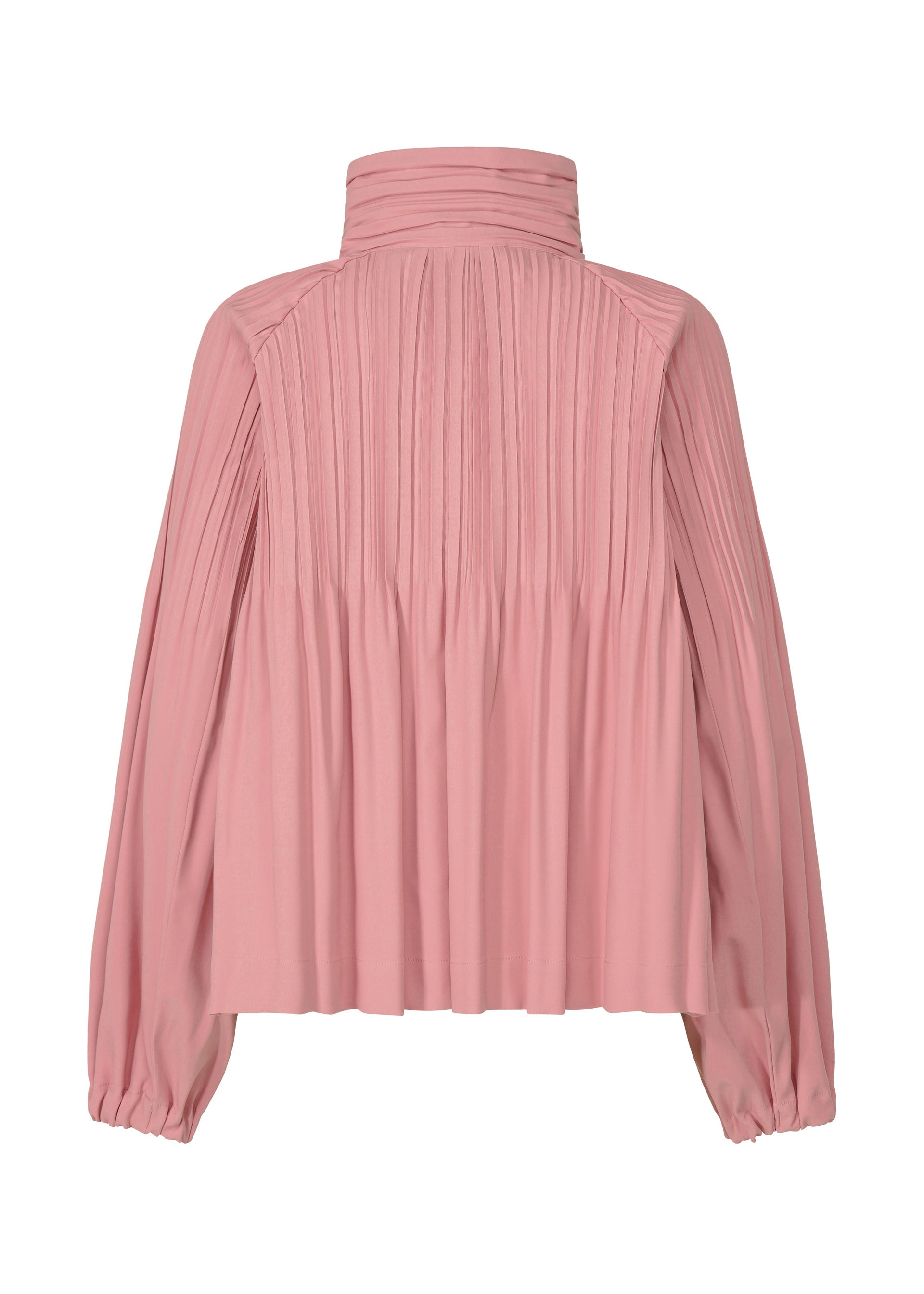 A detail shot of the PLEATS PLEASE ISSEY MIYAKE SMOOTH COAT jacket.