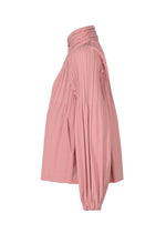 A detail shot of the PLEATS PLEASE ISSEY MIYAKE SMOOTH COAT jacket.