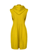 PADDED PLEATS COAT Vest Brown Red