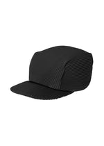 A product shot of the PLEATS PLEASE ISSEY MIYAKE PLEATS CAP hat in black (15).