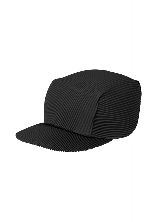 A product shot of the PLEATS PLEASE ISSEY MIYAKE PLEATS CAP hat in black (15).