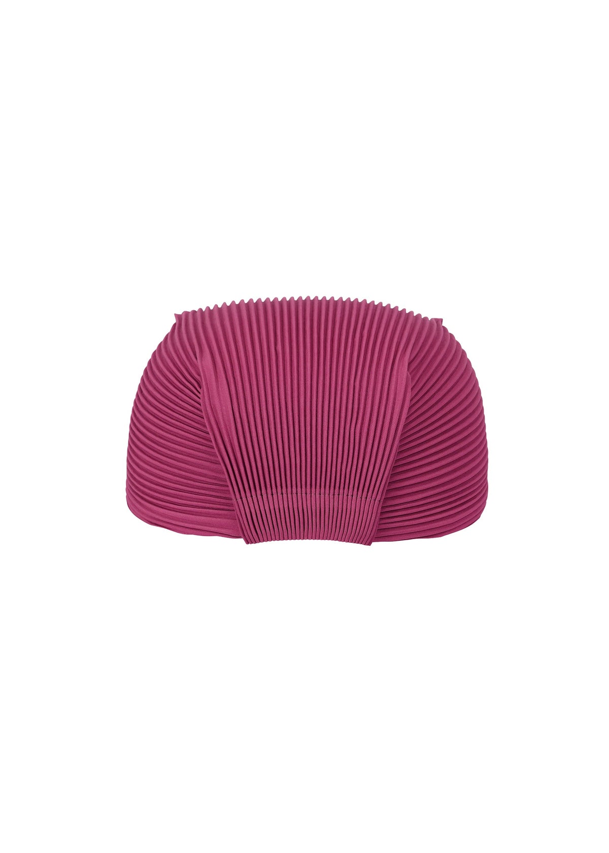 A detail shot of the PLEATS PLEASE ISSEY MIYAKE PLEATS CAP hat.