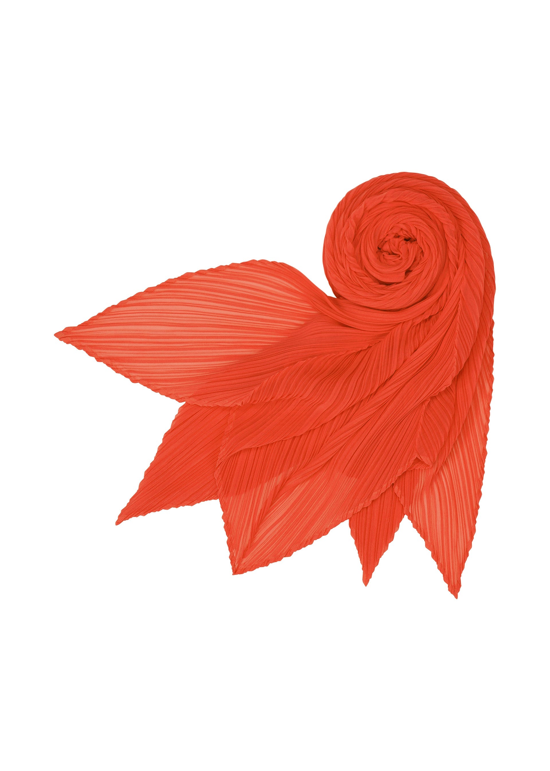 A detail shot of the PLEATS PLEASE ISSEY MIYAKE MONTHLY SCARF JULY stole.