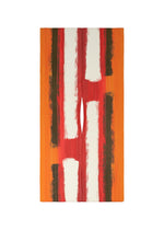 A product shot of the PLEATS PLEASE ISSEY MIYAKE JUMP MADAME T stole in red.