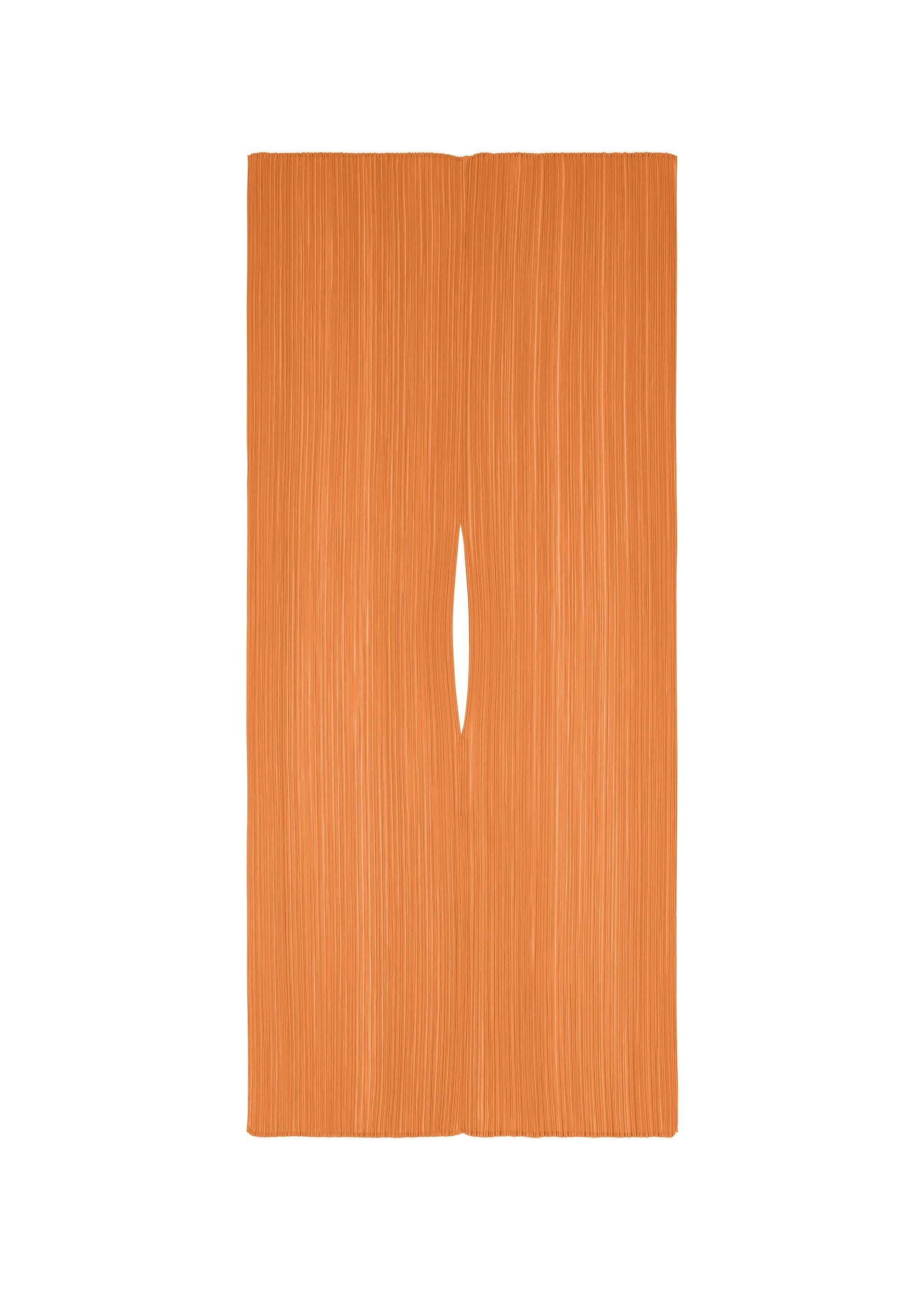 A product shot of the PLEATS PLEASE ISSEY MIYAKE MADAME T AUGUST stole in apricot (57).