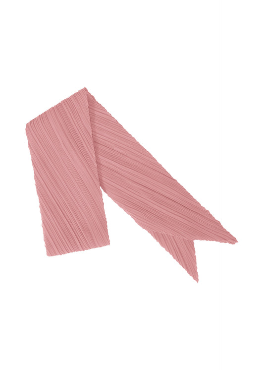 A product shot of the PLEATS PLEASE ISSEY MIYAKE MONTHLY SCARF SEPTEMBER stole in rose pink (28).