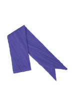 A product shot of the PLEATS PLEASE ISSEY MIYAKE MONTHLY SCARF SEPTEMBER stole in deep blue (76).