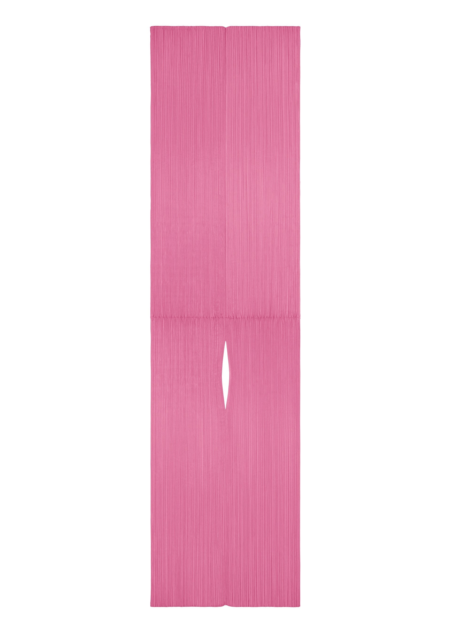 A product shot of the PLEATS PLEASE ISSEY MIYAKE MADAME T NOVEMBER stole in pink (22).