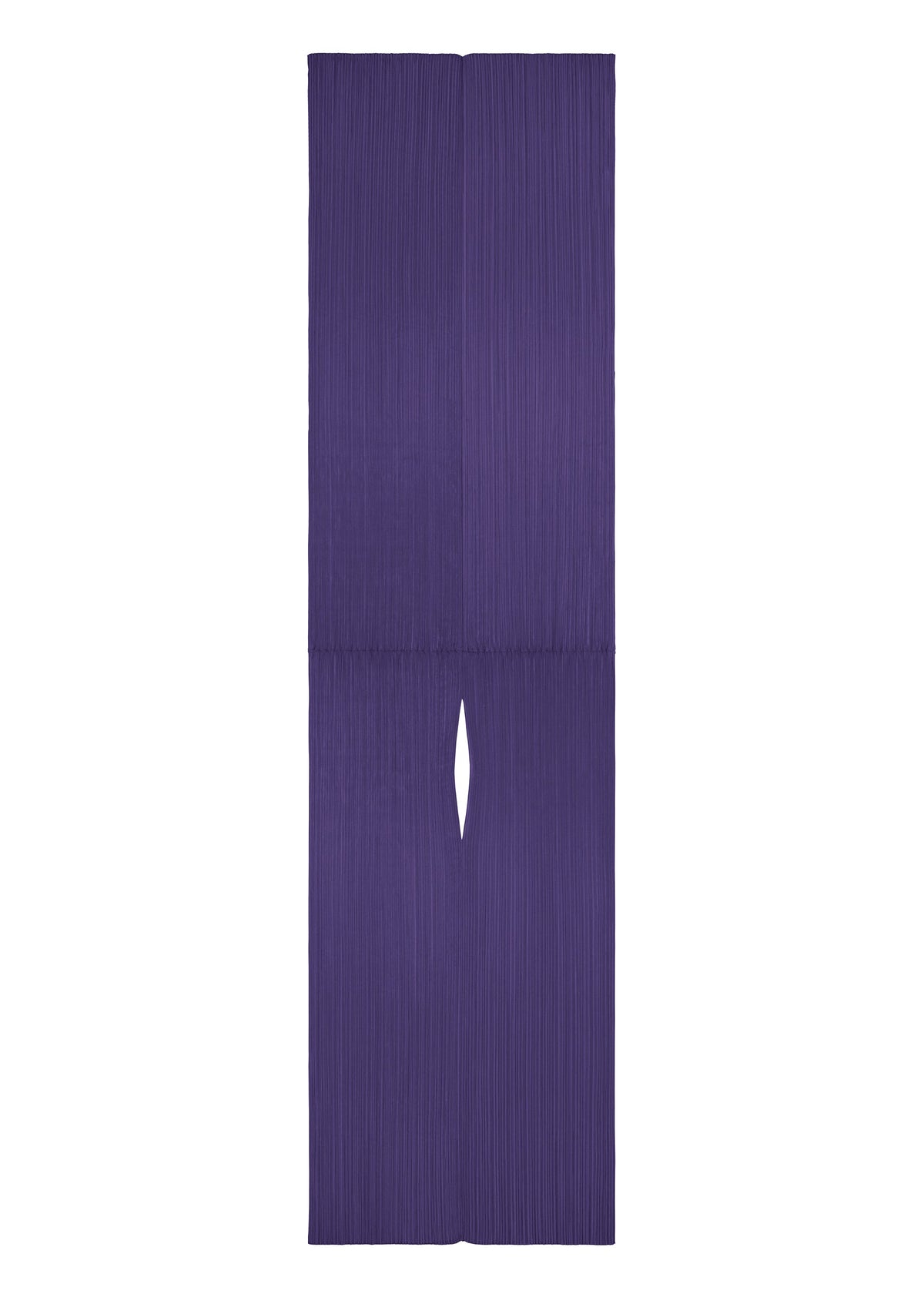A product shot of the PLEATS PLEASE ISSEY MIYAKE MADAME T NOVEMBER stole in purple (81).
