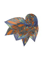A detail shot of the PLEATS PLEASE ISSEY MIYAKE CARNIVAL SCARF stole.