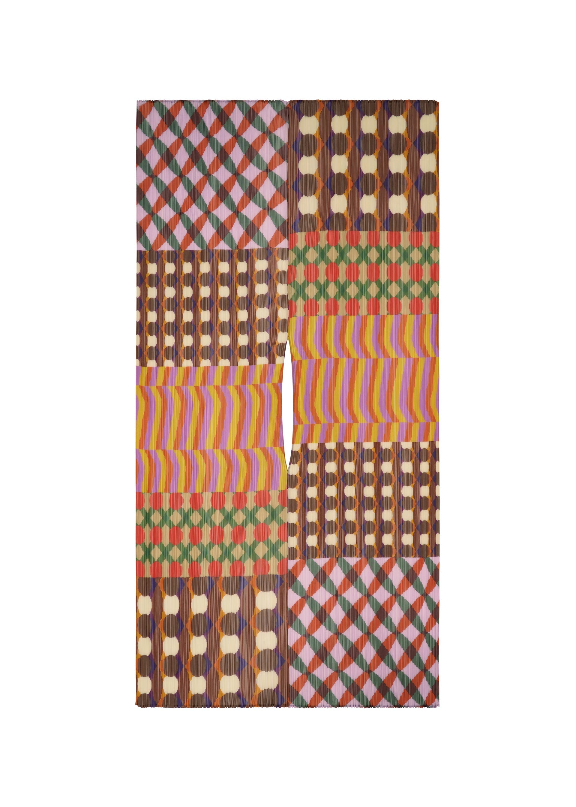 A product shot of the PLEATS PLEASE ISSEY MIYAKE HARMONY MADAME T accessories in pink (22).