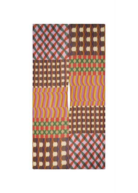 A product shot of the PLEATS PLEASE ISSEY MIYAKE HARMONY MADAME T accessories in pink (22).