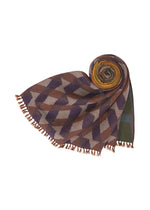 A detail shot of the PLEATS PLEASE ISSEY MIYAKE HARMONY WOOL SCARF accessories.