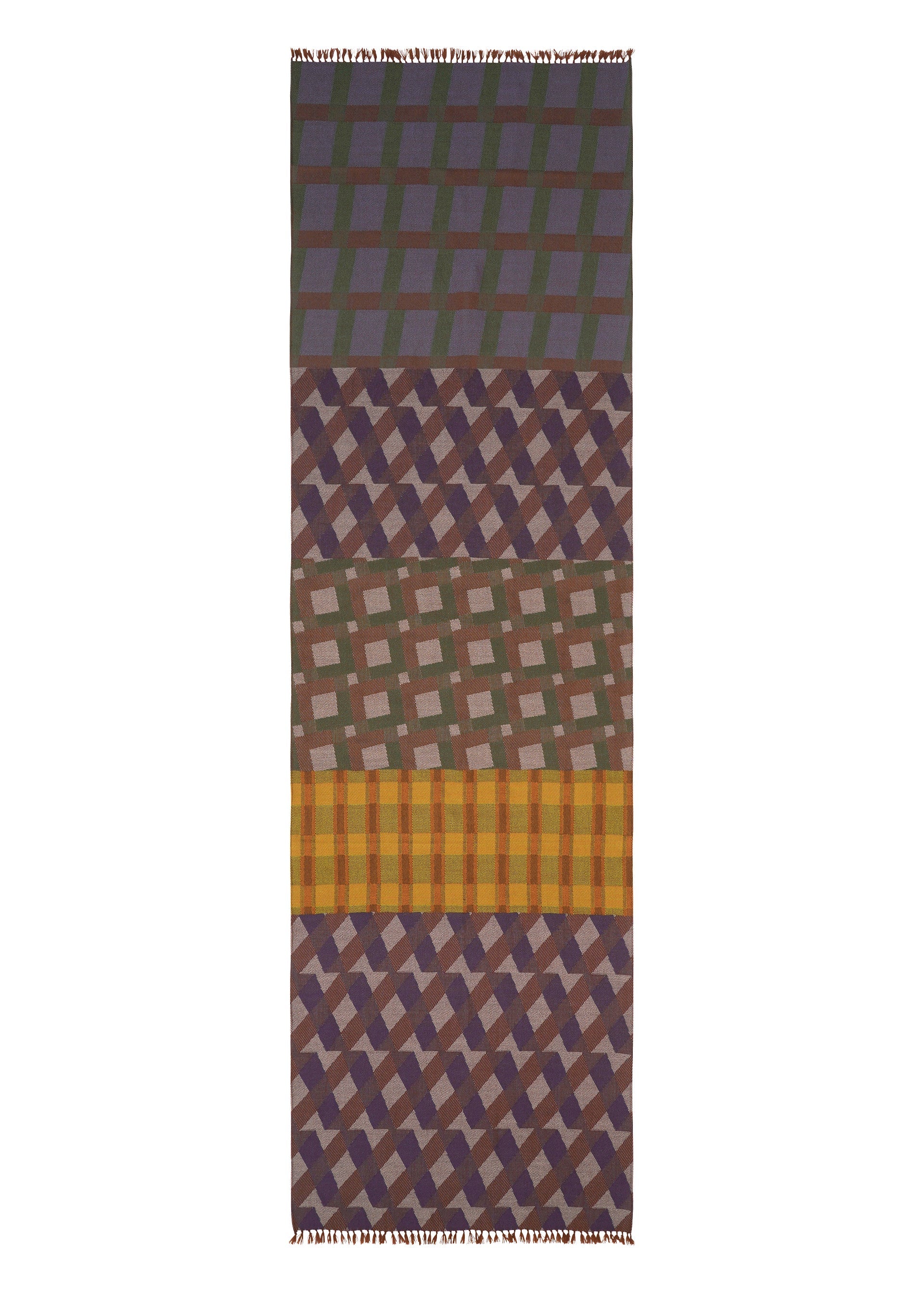 A detail shot of the PLEATS PLEASE ISSEY MIYAKE HARMONY WOOL SCARF accessories.