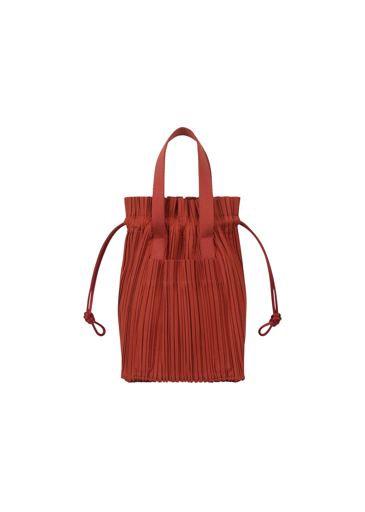 A product shot of the PLEATS PLEASE ISSEY MIYAKE PLEATS TOTE BAG bag in red (24).