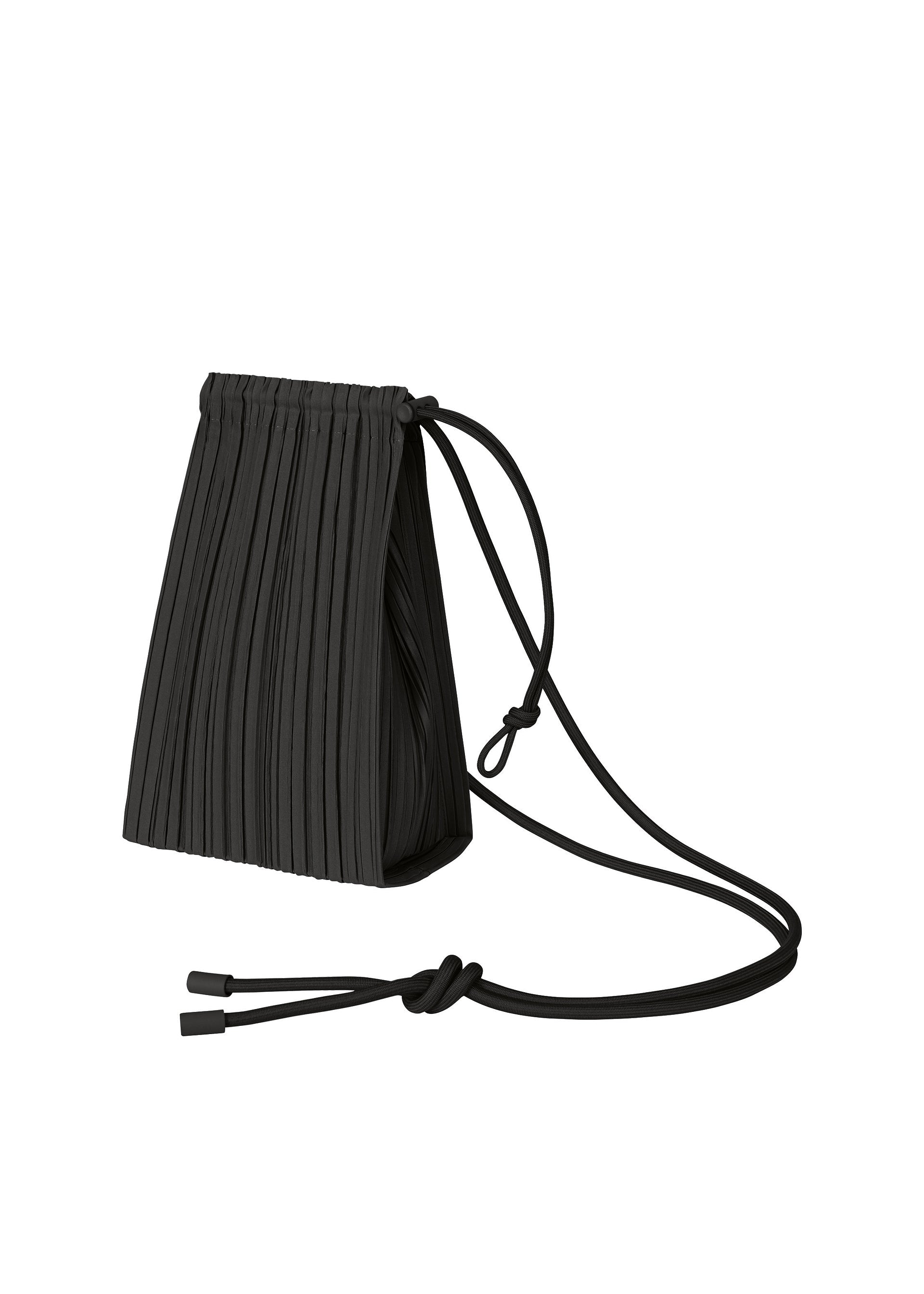 A product shot of the PLEATS PLEASE ISSEY MIYAKE DEWDROP PLEATS BAG bag in black (15).