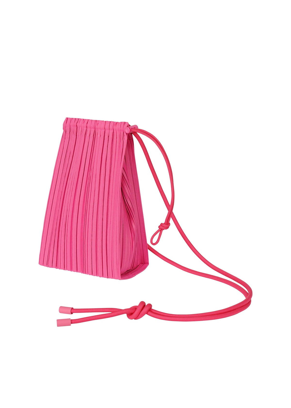 A product shot of the PLEATS PLEASE ISSEY MIYAKE DEWDROP PLEATS BAG bag in pink (22).